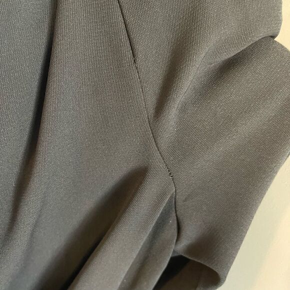 ZARA Sleeveless Pleated Front Wide Leg Jumpsuit in Black | SZ XS - Picture 12 of 15